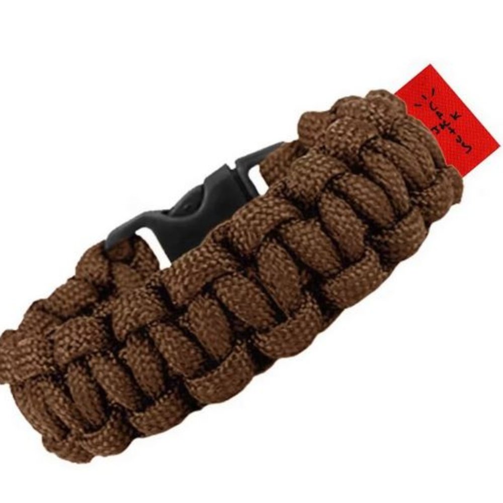 TRAVIS SCOTT Cactus Jack Cross Brown Bracelet SS21 Astroworld paracord